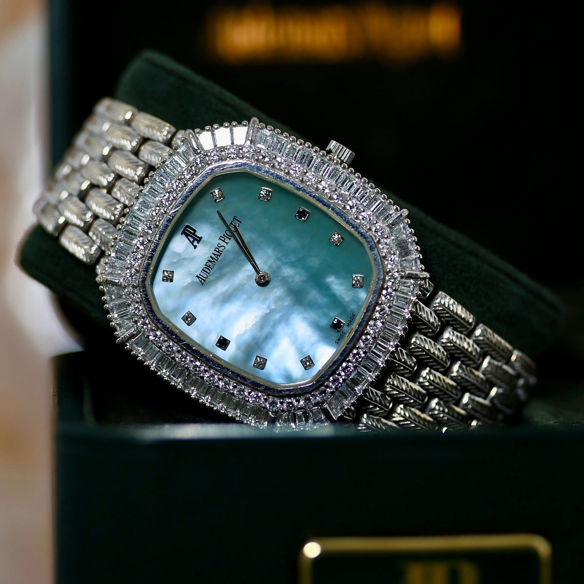 Audemars Piguet Cobra Haute Joailllerie baguette diamond MOP dial