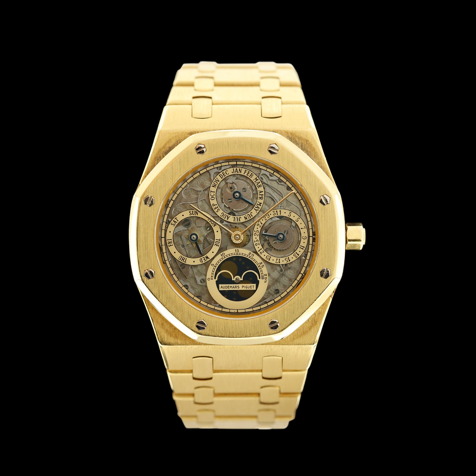 Royal Oak Calendario Perpetuo Esfera Esqueleta REF.25654BA