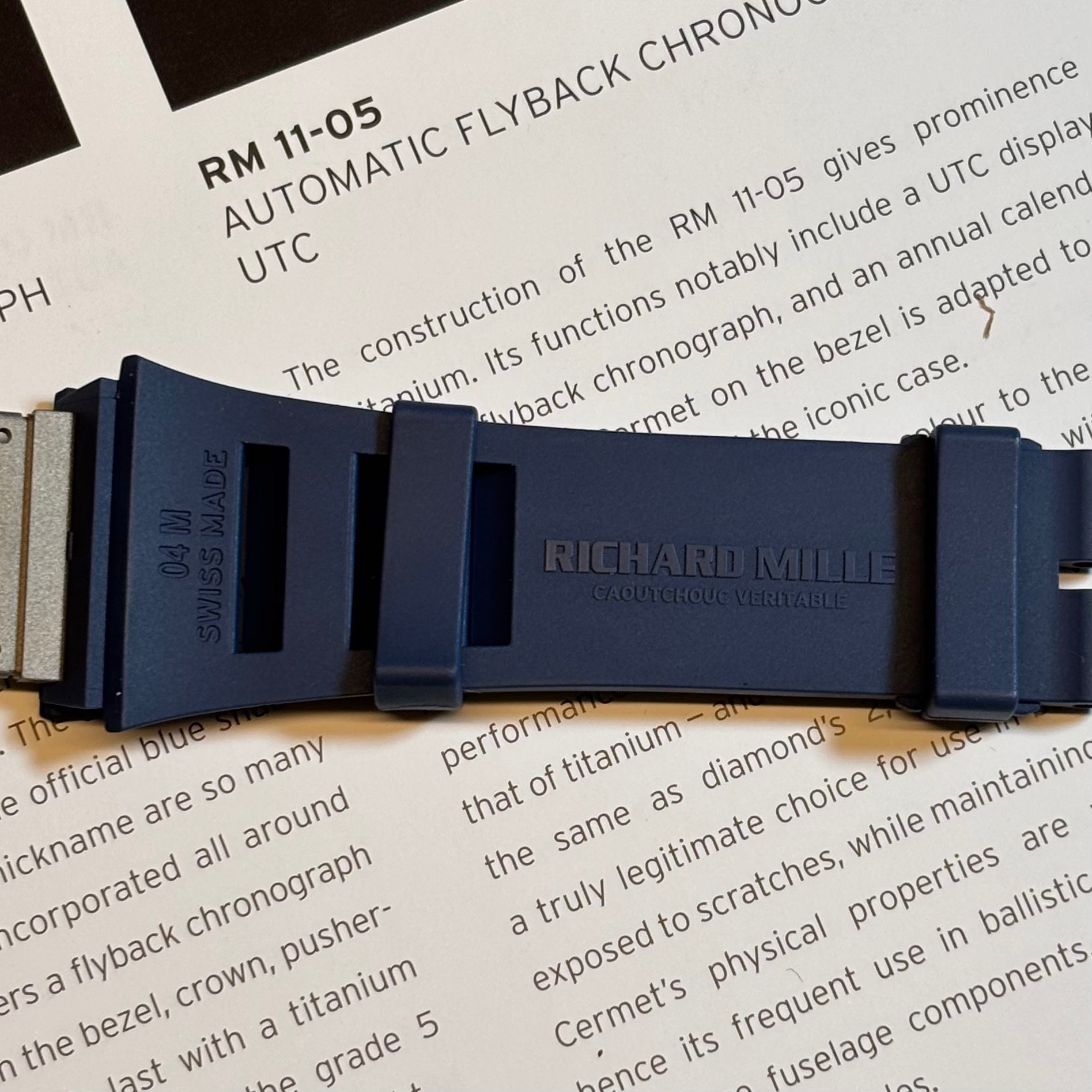 Cinturino Richard Mille - Blu Navy