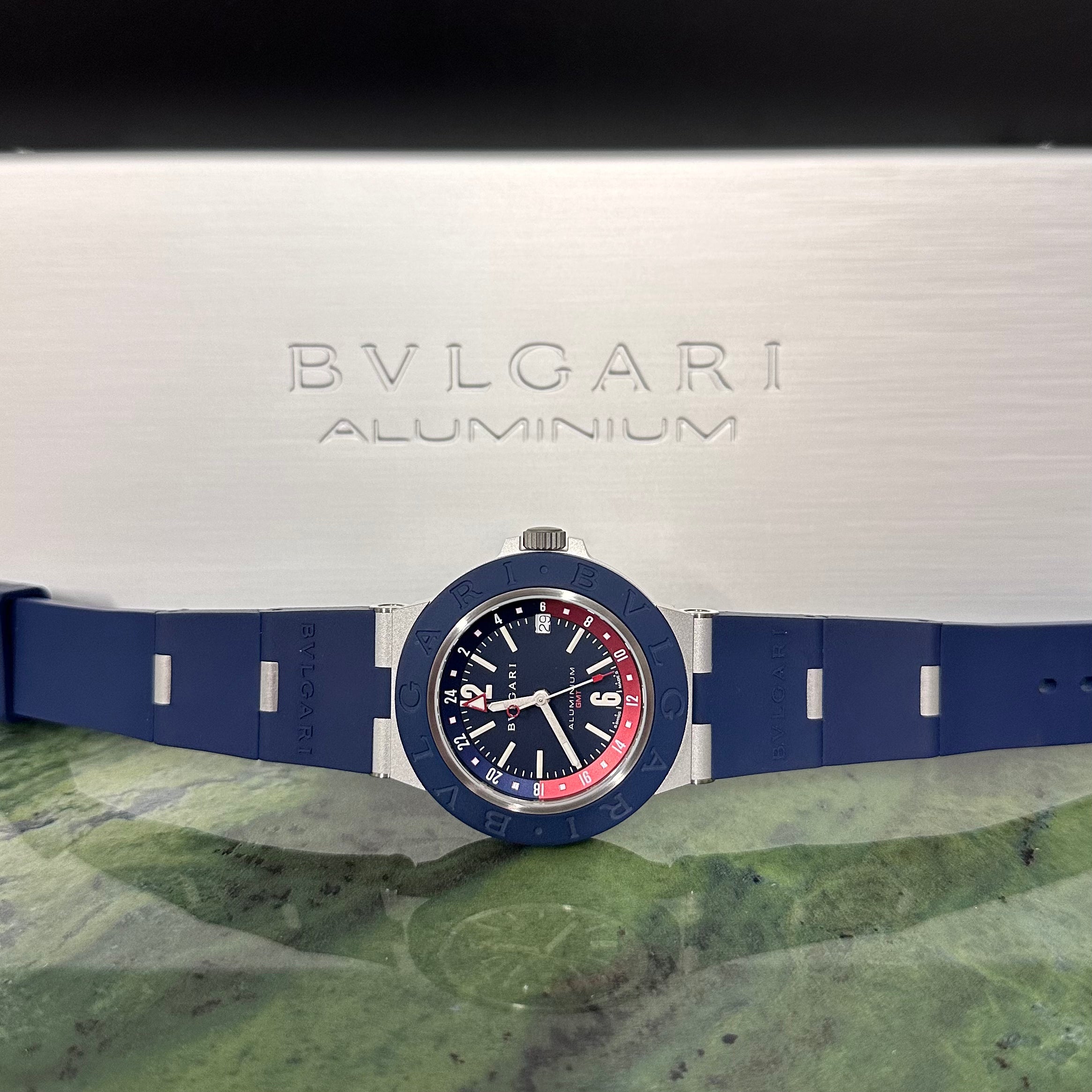 Bulgari Automatic Blue Dial Men's Watch Gmt REF. 103554