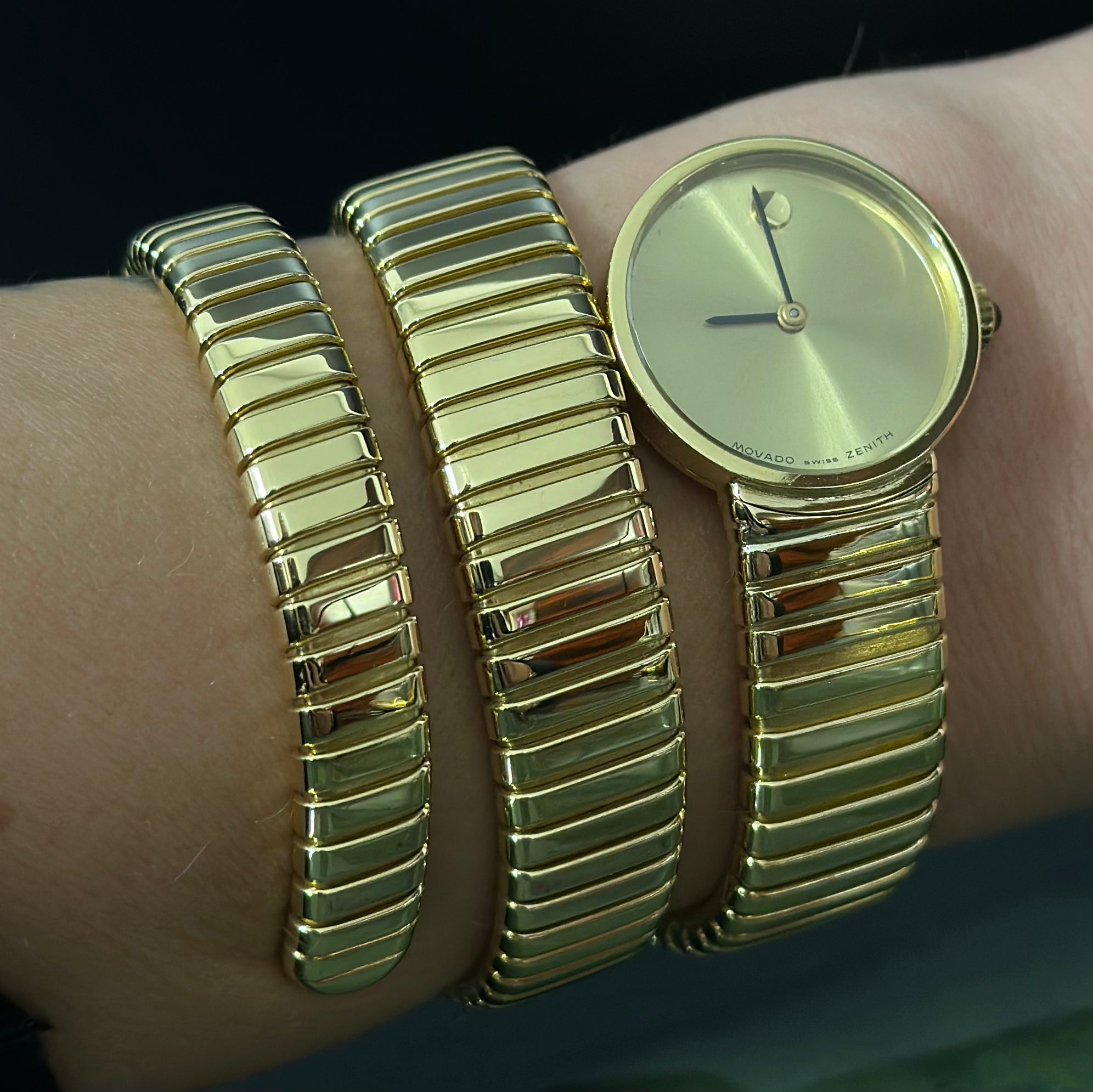 Movado Zenith Tubogas 18K Vintage watch