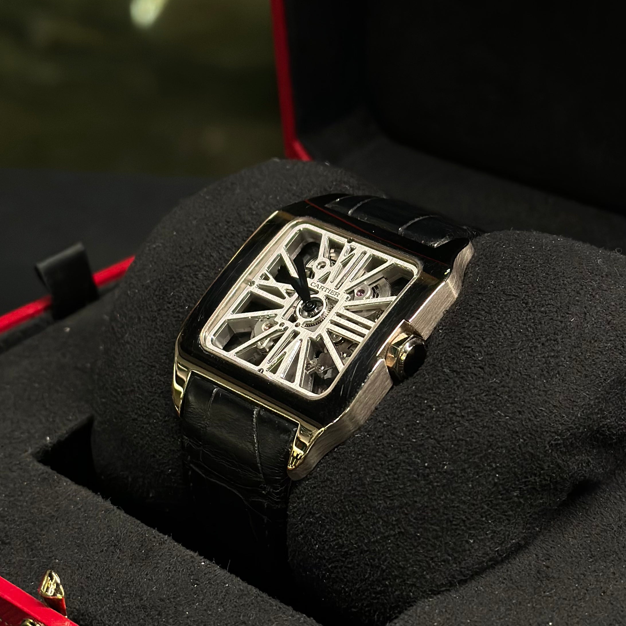 Santos Dumont Skeleton White Gold REF. W2020033