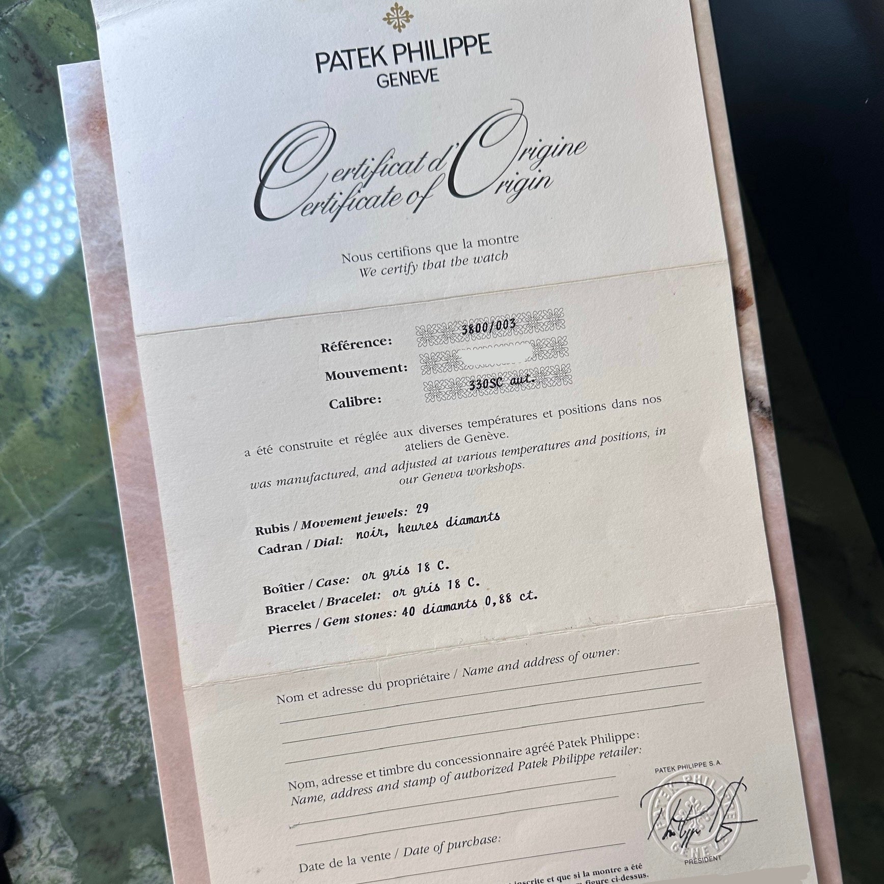 Patek Philippe Nautilus REF. 3800/003