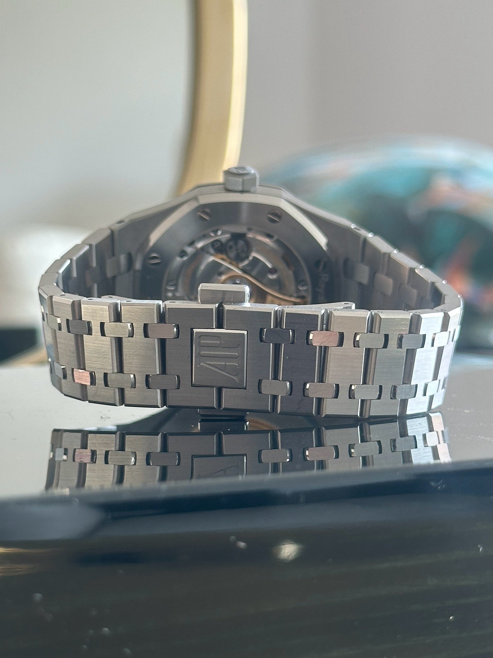 Royal Oak Blak Dial Diamond Bezel REF. 15551ST