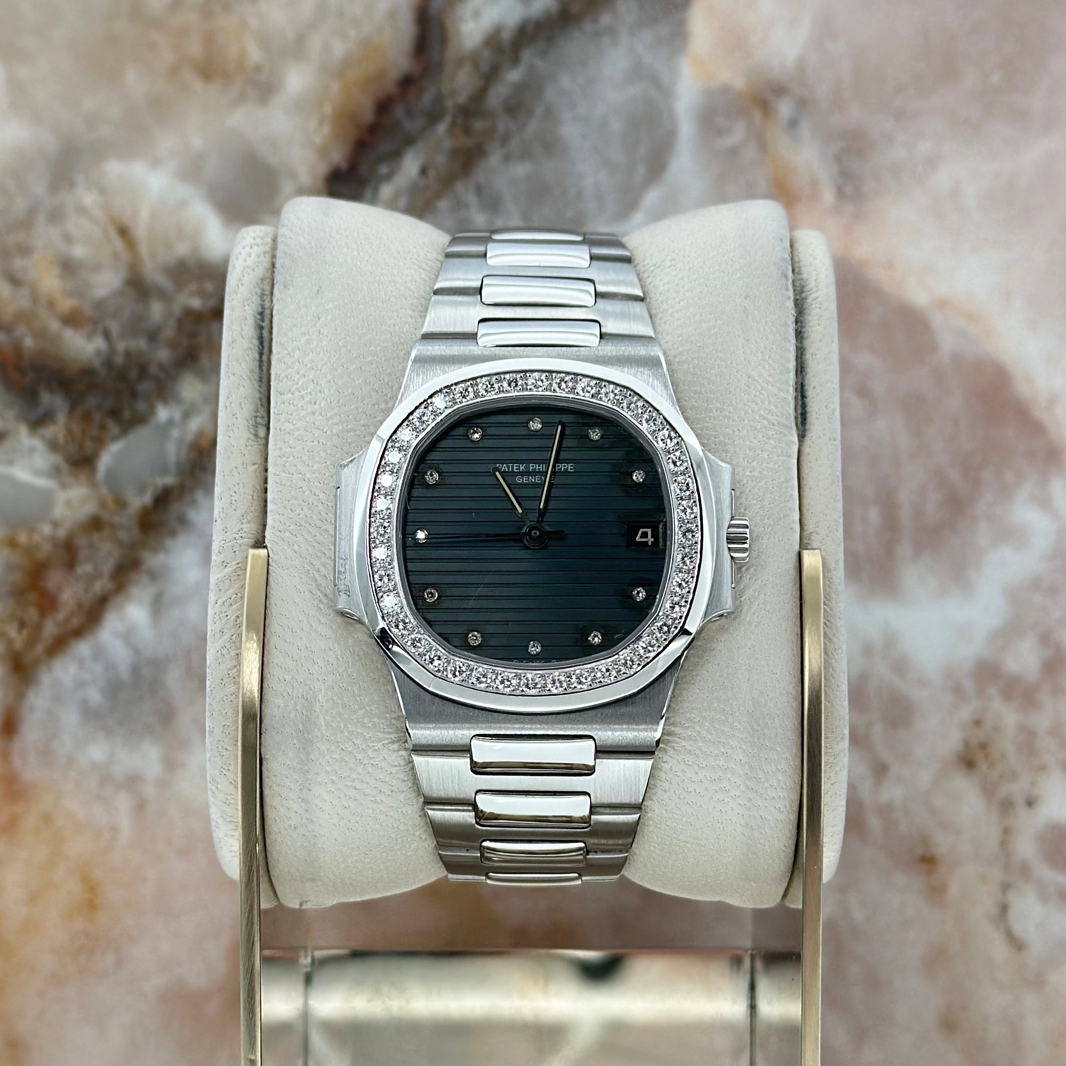 Nautilus White Gold Original Diamonds Set REF. 3800/3