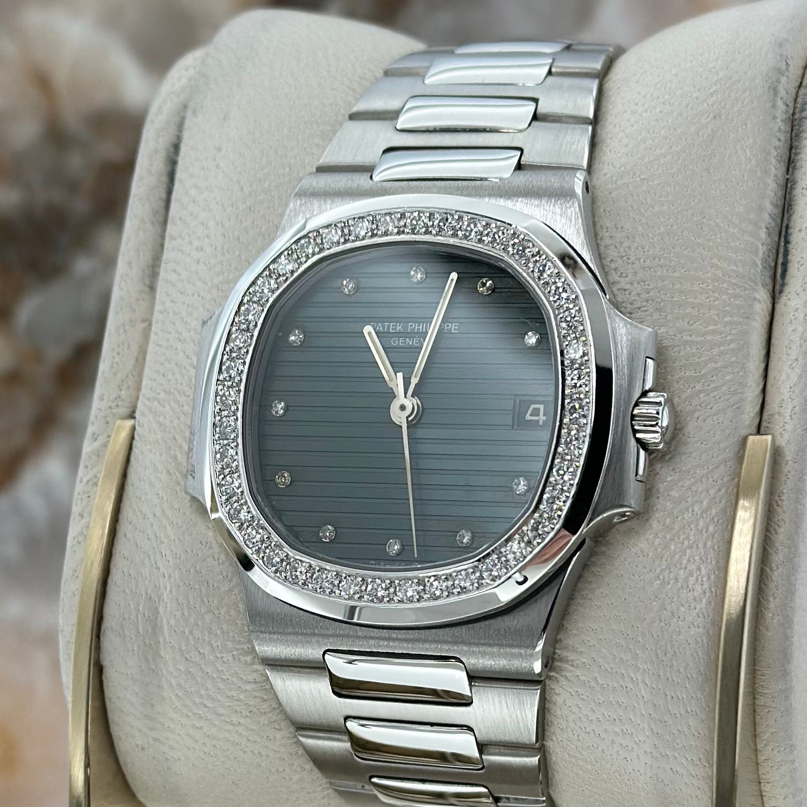 Nautilus White Gold Original Diamonds Set REF. 3800/3