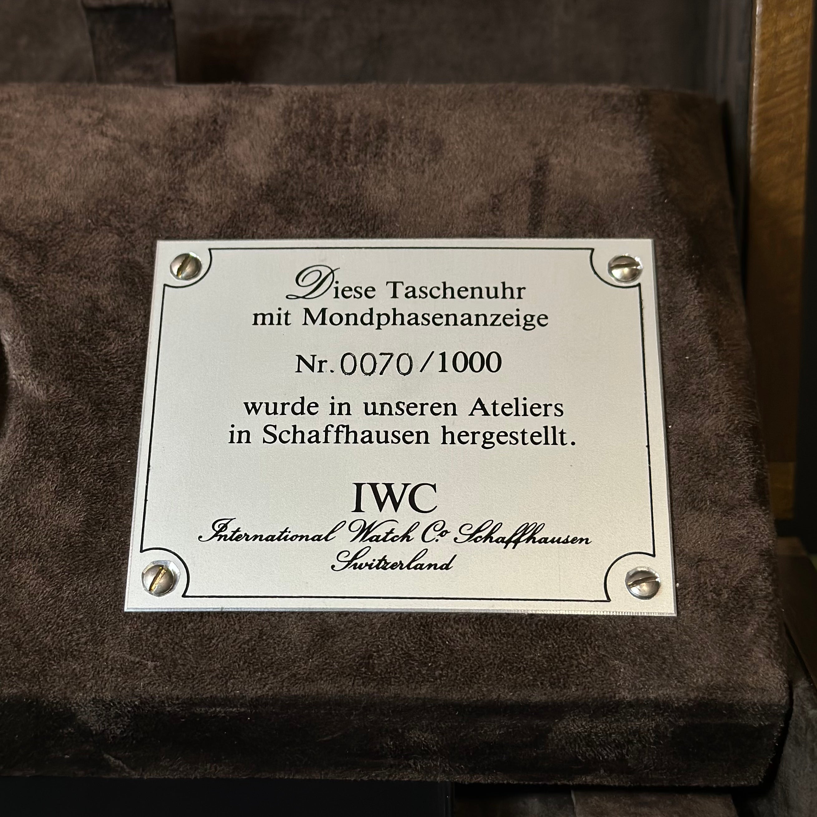 IWC Pocket Watch Mondphase REF. 5502